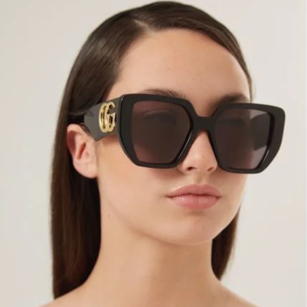 NEW GUCCI GG0956S 003 BLACK SUNGLASSES GUCCI WOMEN’S EYEWEAR GUCCI GG0956S
